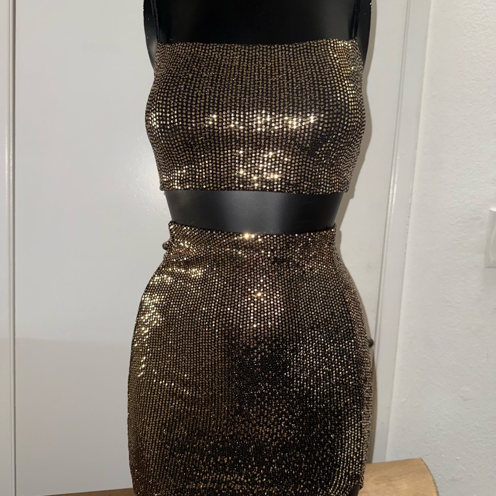 Fashion Nova Glittering Sequin Ensemble